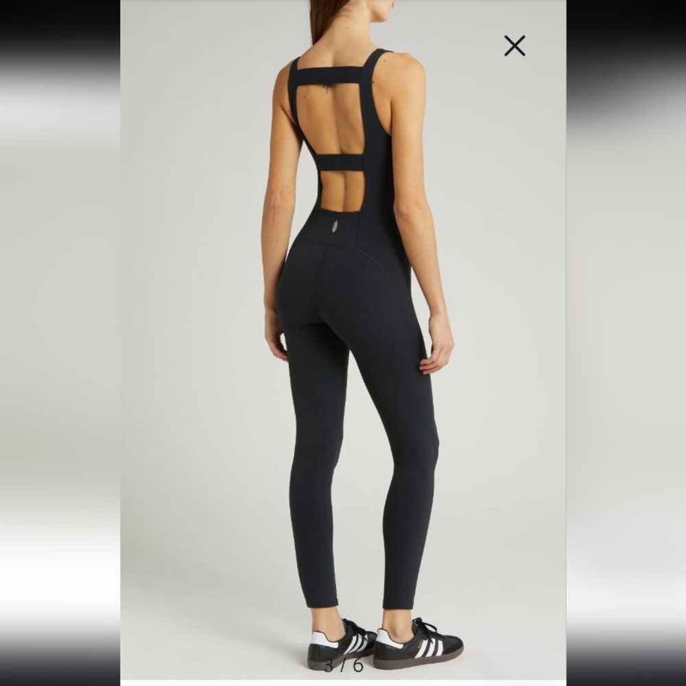 NWOT FP Movement Never Better Strappy Back Jumpsuit Size Large - Picture 3 of 8